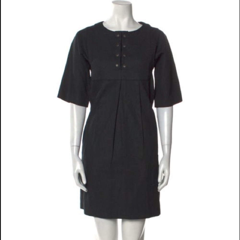 See by Chloe black cotton/Linen Dress MINI